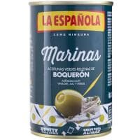 Aceitunas Marinas Rellenas de Boqueron la Española, Lata 130 G