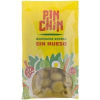 Aceituna de Manzanilla Verdes sin Hueso PIN Chín, Bolsa 75 G