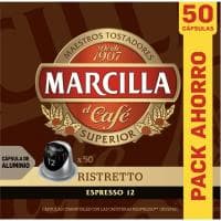 Afé Ristrettro Compatible con Nespreso Marcilla, Caja 50 Uds