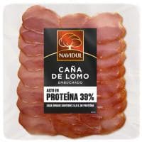 Caña de Lomo en Lonchas 39% Proteina Navidul, sobre 63 G