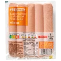 Salchicha Viena Eroski, sobre 200 G