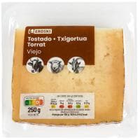 Queso Viejo Mezcla Tostado Eroski, Cuña 250 G
