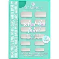 Uñas Postizas Press On What The Fake 04 Bare White Essence, 1 Ud