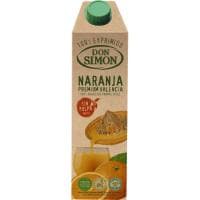 Zumo Exprimido Naranja sin Pulpa DON Simón, Brik 1 Litro