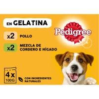 Alimento de Pollo-cordero para Perro Pedigree, Pack 4x100 G