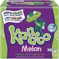 Toallitas Wc Melón Kandoo, Pack 2x60 Uds