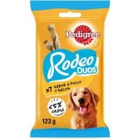 Rodeo Duos de Bacón-pollo para Perro Pedigree, Paquete 123 G