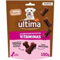 Snack Mini Galletas Vitaminas para Perro Ultima, Paquete 150 G