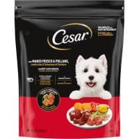 Alimento de Ternera, Ave y Verdura para Perro César, Saco 800 G