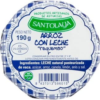 Arroz con Leche sin Gluten Santolaya