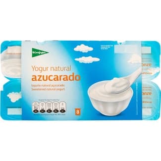 Yogur Natural Azucarado Pack 8 el Corte Ingles