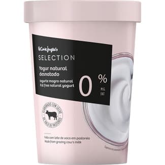 Yogur Natural Desnatado 0% M.g. Elaborado con Leche de Vaca de Pastoreo el Corte Ingles Selection