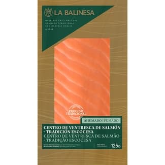 Centro de Ventresca de Salmón Ahumado Tradición Escocesa la Balinesa
