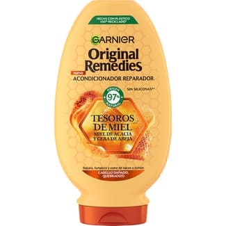 Acondicionador Reparador Tesoros de Miel Repara Refuerza Protege de Raíces a Puntas para Cabello Dañado Quebradizo Original Remedies