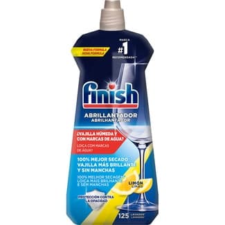 Abrillantador para Lavavajillas Limón Brillo y Protección del Cristal Finish 500 ML