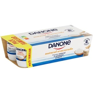 Yogur Natural Azucarado Pack 8 Pack Familiar Danone