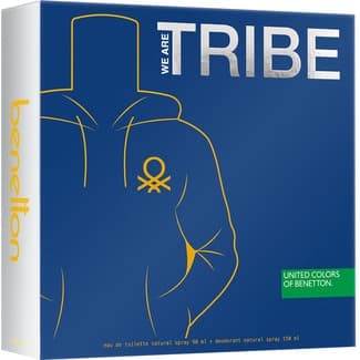 Tribe Estuche Estuche Eau de Toilette Masculina Natural + Desodorante Natural Spray 150 Ml Benetton