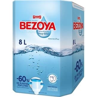 Agua Mineral Natural de Mineralización Muy Débil Bag In Box con Dispensador de Agua en el Interior Bezoya