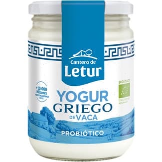 Yogur Griego de Vaca Natural Ecológico Probiótico el Cantero de Letur