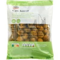 Aceitunas Verdes con Hueso Eroski Basic, Pack 3x100 G
