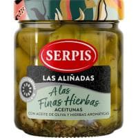 Aceitunas a las Finas Hierbas Serpis, Frasco 220 G