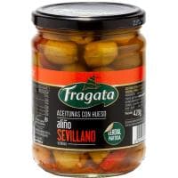 Aceituna Verde con Hueso Estilo Andaluz Fragata, Frasco 250 G
