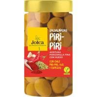 Aceitunas Salsaliñadas Piri Piri Jolca, Frasco 400 G