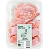 1/2 Conejo Troceado Eroski, Bandeja Aprox. 670 G