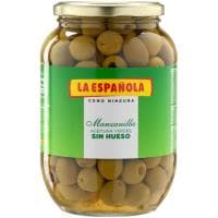 Aceitunas Verdes sin Hueso la Española, Frasco 400 G