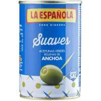 Aceitunas Rellenas de Anchoa Suave la Española, Lata 130 G