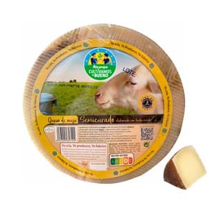 Alcampo Cultivamos LO Bueno Queso de Oveja Semicurado, Leche Cruda - Trozo 225 G