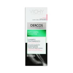 Vichy Champú Anticaspa Sensitive, sin Sulfato Vichy Dercos 200 Mililitros 200 ML