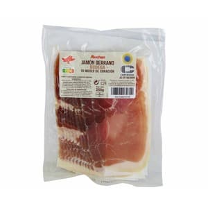 Auchan Jamón Serrano Bodega (10 Meses de Curación) Cortado en Lonchas 250 G. Producto Alcampo