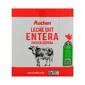 Alcampo Cultivamos LO Bueno Leche de Vaca Entera, de Origen Española 6x1 L. 6000 ML