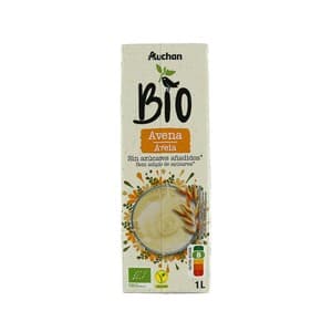 Alcampo Ecológico Bebida Vegetal de Avena Ecológica, sin Azúcares Añadidos 1 L. 1000 ML