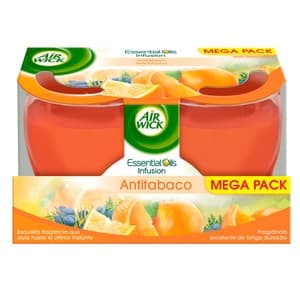 AIR Wick Pack de 2 Velas Antitabaco con Aroma Cítrico AIR Wick.