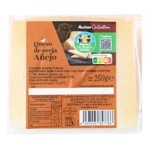 Alcampo Cultivamos LO Bueno Queso de Oveja Añejo 250 G.