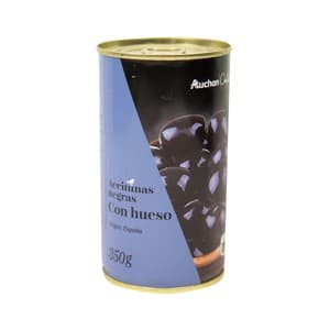 Alcampo Gourmet Aceitunas Negras con Hueso150 G. 190 G