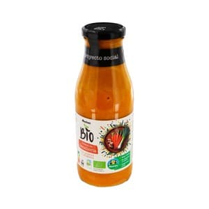 Alcampo Cultivamos LO Bueno Ecológico Bio Crema de Zanahoria con Puerro y Jengibre de Origen Ecológicos Bote 500 Ml.