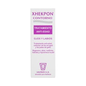 Xhekpon Contorno Ojos, Tratamiento Antiedad, Reductor de Arrugas y Patas de Gallo Xhekpon 15 Ml.
