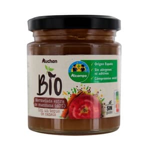 Alcampo Cultivamos LO Bueno Ecológico Mermelada Extra de Manzana con un Toque de Canela Ecológica 250 G.