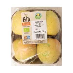 Alcampo Cultivamos LO Bueno Ecológico Manzanas Golden Ecológica Bandeja 700 G.