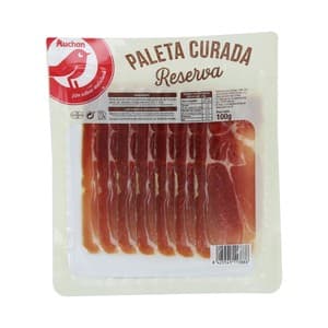Auchan Paleta Curada de Reserva, Cortada en Finas Lonchas 100 G. Producto Alcampo