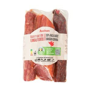 Alcampo Cultivamos LO Bueno Lote de Embutidos 50% Duroc Lomo (400g.), Chorizo (270g.) y Salchichón (270g.) 940 G