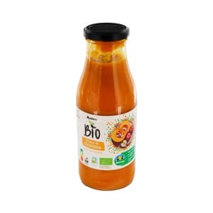 Alcampo Cultivamos LO Bueno Ecológico Bio Crema de Calabaza con Manzana de Cultivo Ecológico Bote 500 Ml.