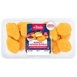 Aldelís Nuggets con Pechuga de Pollo y Empanando Ultraligero 300 G. 320 G