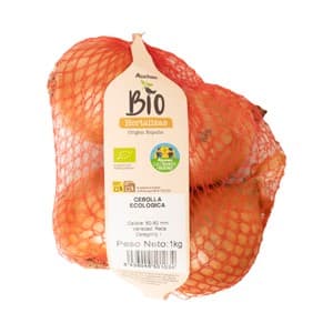 Alcampo Cultivamos LO Bueno Ecológico Cebollas Ecológicas Malla de 1 Kg 1000 G