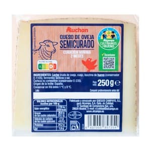Alcampo Cultivamos LO Bueno Queso de Oveja Semicurado 250 G.
