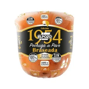 EL Pozo 1954 Pechuga de Pavo Braseada de Origen 100% Nacional - Loncha Normal 2 a 3 Mm 127.5 G