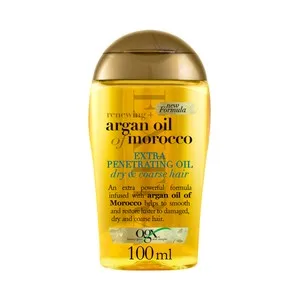 OGX Aceite de Argán Extra Penetrante, para Cabellos Secos, Asperos y Dañados 100 Ml.